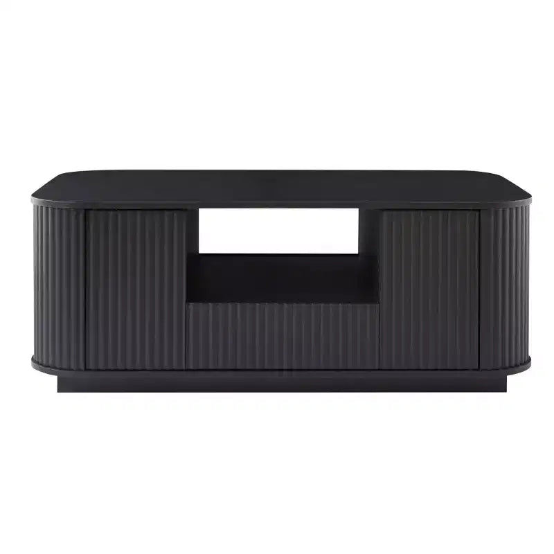 Table basse rectangulaire de 118 cm – Grand rangement, tiroirs, accent moderne pour le salon