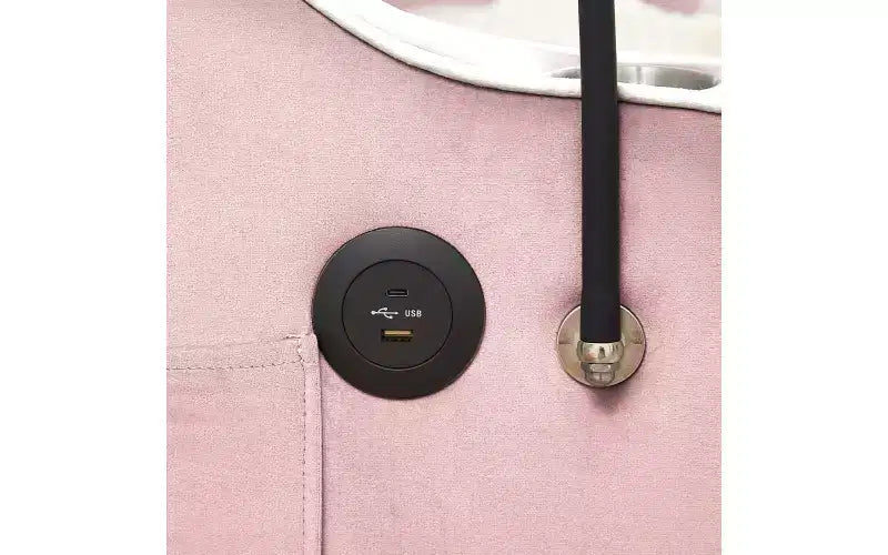 Canapé-lit convertible, futon 2 places en velours avec USB, lit gigogne, porte-gobelets, support de téléphone pivotant pour petits espaces
