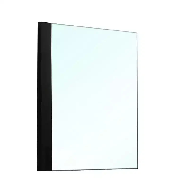 Miroir de commode 40 po – Noir piano, Design sans cadre, Bois d'ingénierie