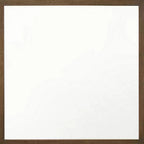 Miroir Mural Carré à Cadre en Bois de 40" – Détails du Grain Naturel, Style Transitionnel, Marron