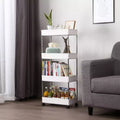 Karl Home 4-Layer Mobile Multi-functional Storage Cart Storage Cabinet
