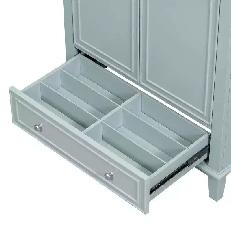 Meuble sous-vasque 30 po sans lavabo – Vert, MDF, rangement avec tiroir et porte