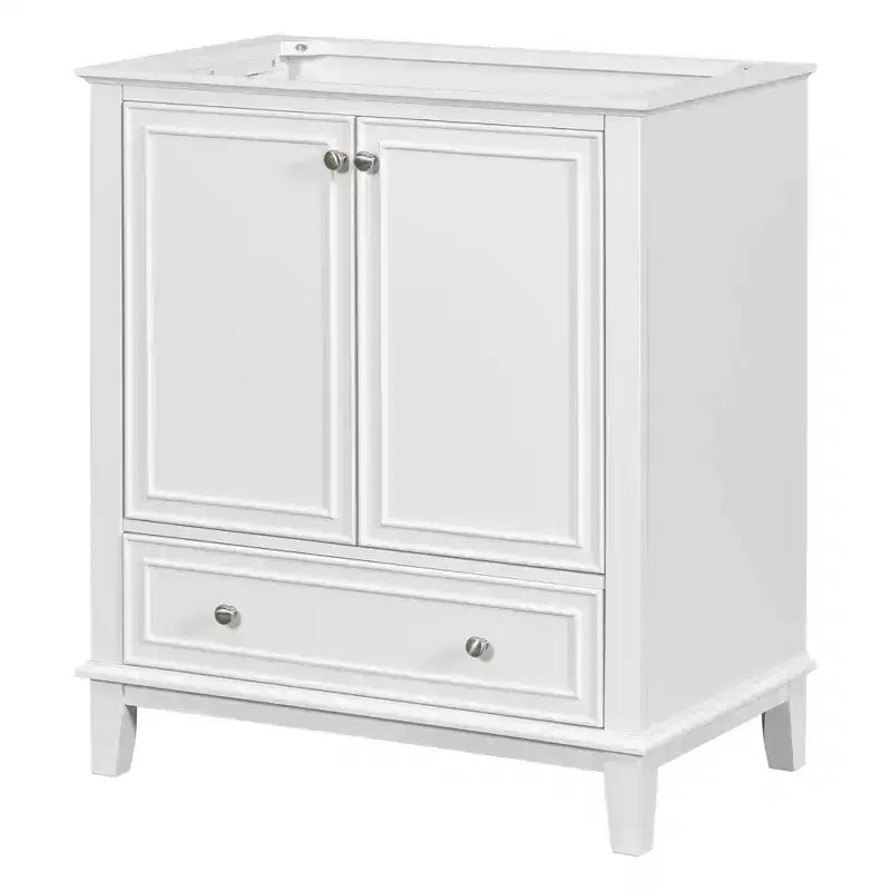 Meuble sous-vasque 30 po sans lavabo – Vert, MDF, rangement avec tiroir et porte