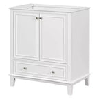 Meuble sous-vasque 30 po sans lavabo – Vert, MDF, rangement avec tiroir et porte