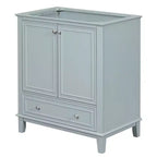 Meuble sous-vasque 30 po sans lavabo – Vert, MDF, rangement avec tiroir et porte