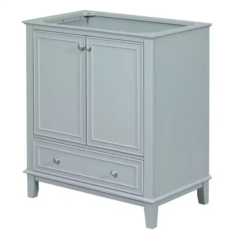 Meuble sous-vasque 30 po sans lavabo – Vert, MDF, rangement avec tiroir et porte