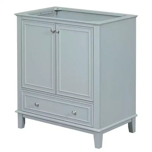 Meuble sous-vasque 30 po sans lavabo – Vert, MDF, rangement avec tiroir et porte