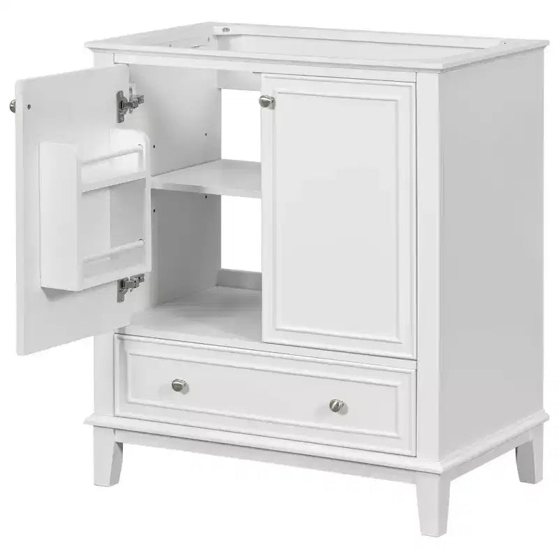 Meuble sous-vasque 30 po sans lavabo – Vert, MDF, rangement avec tiroir et porte