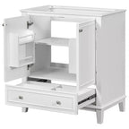 Meuble sous-vasque 30 po sans lavabo – Vert, MDF, rangement avec tiroir et porte