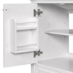 Meuble sous-vasque 30 po sans lavabo – Vert, MDF, rangement avec tiroir et porte