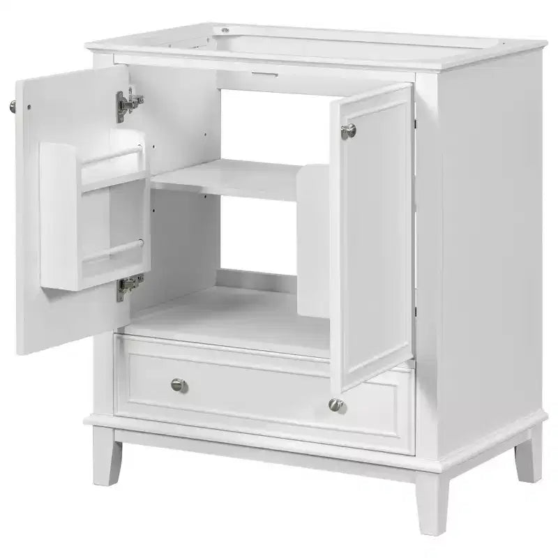 Meuble sous-vasque 30 po sans lavabo – Vert, MDF, rangement avec tiroir et porte