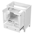 Meuble sous-vasque 30 po sans lavabo – Vert, MDF, rangement avec tiroir et porte