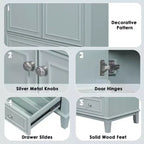 Meuble sous-vasque 30 po sans lavabo – Vert, MDF, rangement avec tiroir et porte