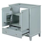 Meuble sous-vasque 30 po sans lavabo – Vert, MDF, rangement avec tiroir et porte