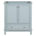 MAYEERTY 30 Bathroom Vanity without Sink Multi-functional Cabinet Doors Drawer Solid Frame MDF Green