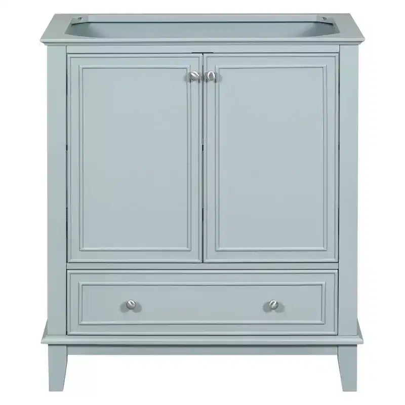 MAYEERTY 30 Bathroom Vanity without Sink Multi-functional Cabinet Doors Drawer Solid Frame MDF Green