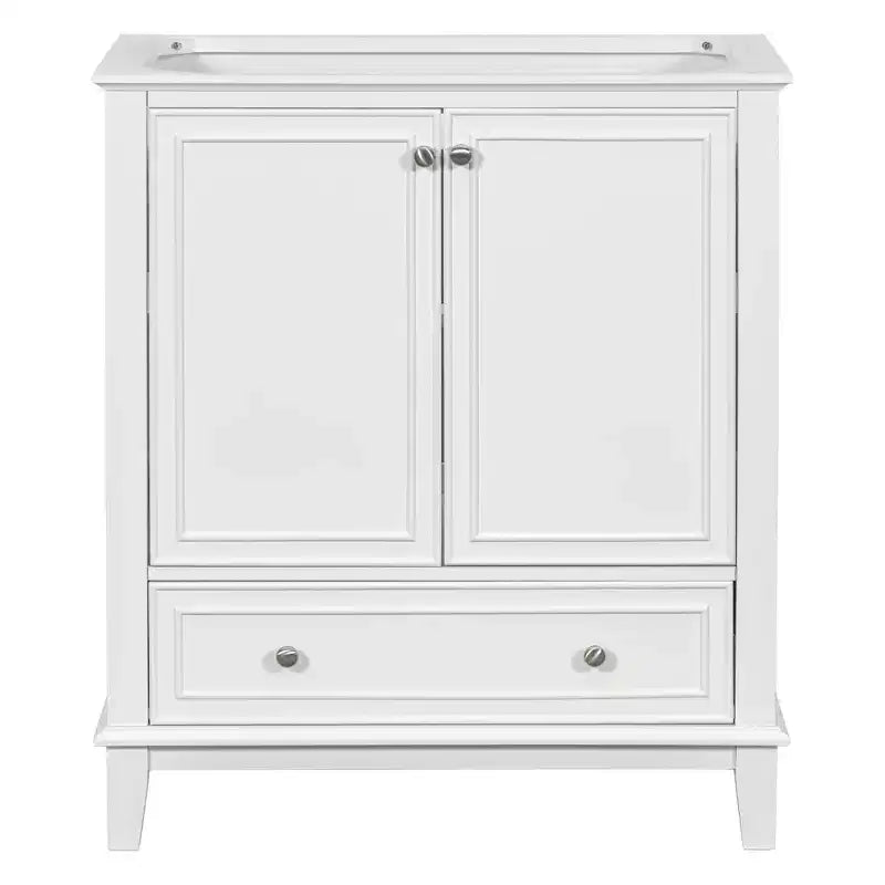 Meuble sous-vasque 30 po sans lavabo – Vert, MDF, rangement avec tiroir et porte