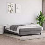 Bed Frame Dark Grey Fabric, plywood, engineered wood Queen