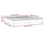 Cadre de lit en tissu gris foncé, contreplaqué, bois manufacturé Grand lit