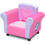 Fauteuil Enfant Peppa Pig Rembourré – Cadre en Bois Dur, Siège Rembourré, 3 ans et +