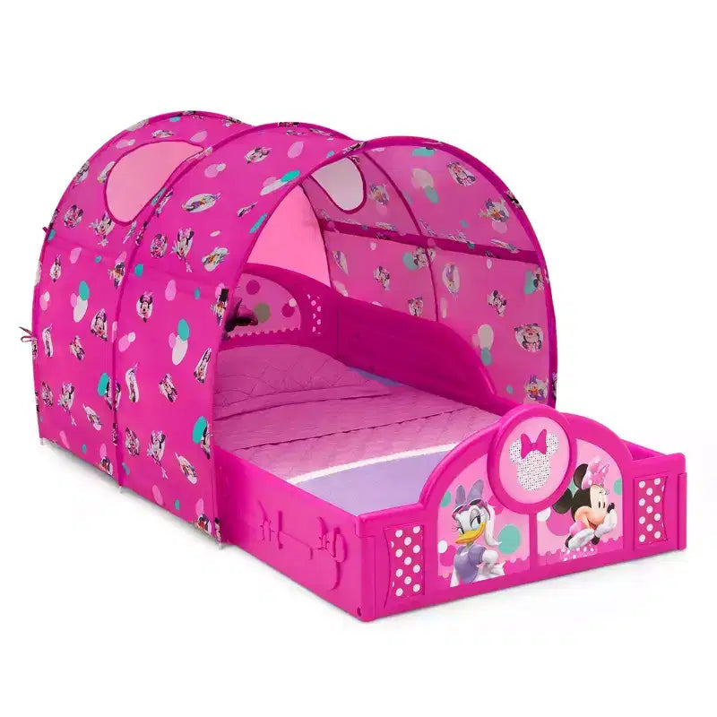Delta Children Minnie Mouse Sleep and Play Toddler Canopy Bed