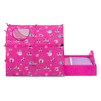 Lit à baldaquin pour tout-petit Minnie Mouse – Cadre en plastique, barrières de sécurité, enceinte de jeu polyvalente