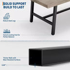 Table à manger industrielle 70,87" pour 6 à 8 personnes – Plateau en bois, cadre métallique robuste, marron rustique