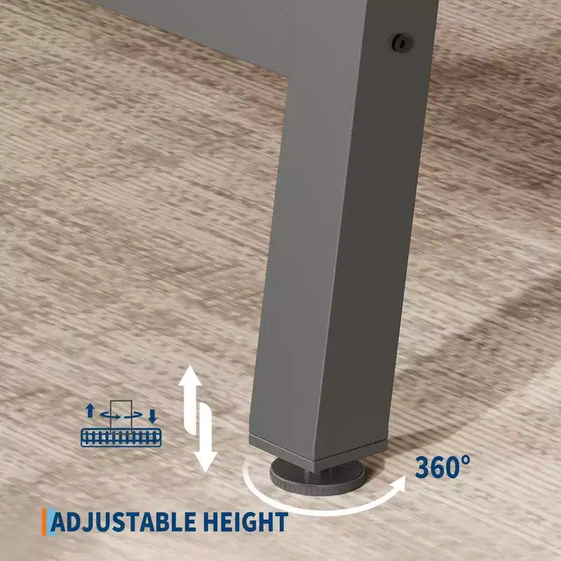 Table à manger industrielle 70,87" pour 6 à 8 personnes – Plateau en bois, cadre métallique robuste, marron rustique