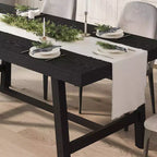 Table à manger industrielle 70,87" pour 6 à 8 personnes – Plateau en bois, cadre métallique robuste, marron rustique
