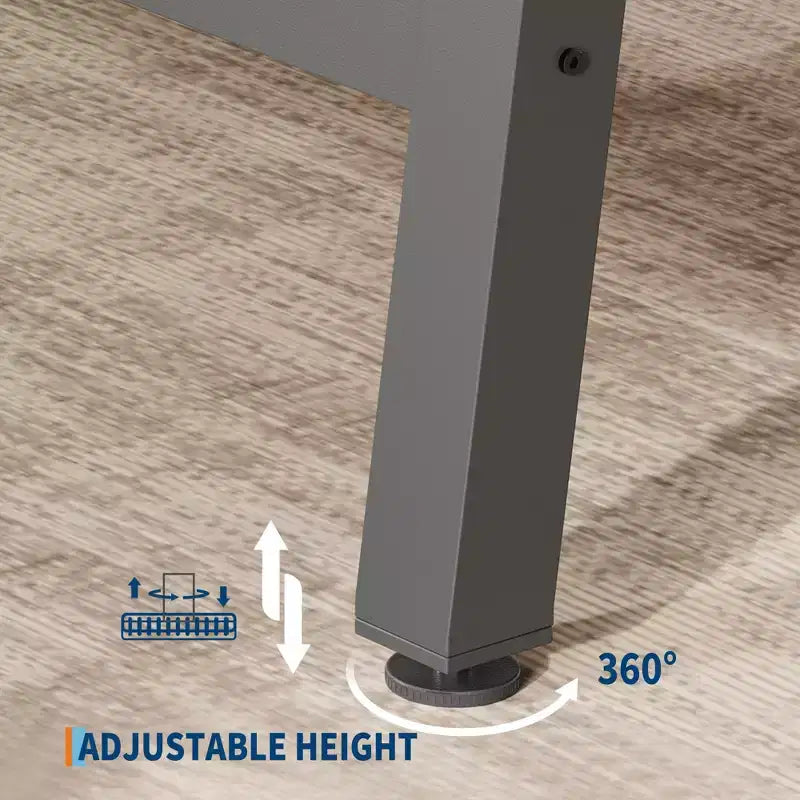 Table à manger industrielle 70,87" pour 6 à 8 personnes – Plateau en bois, cadre métallique robuste, marron rustique