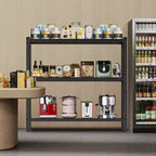 Clihome 63Inch 3-Tier Heavy Duty Steel Shelving Unit,8500 lbs Load-Bearing Adjustable Rack