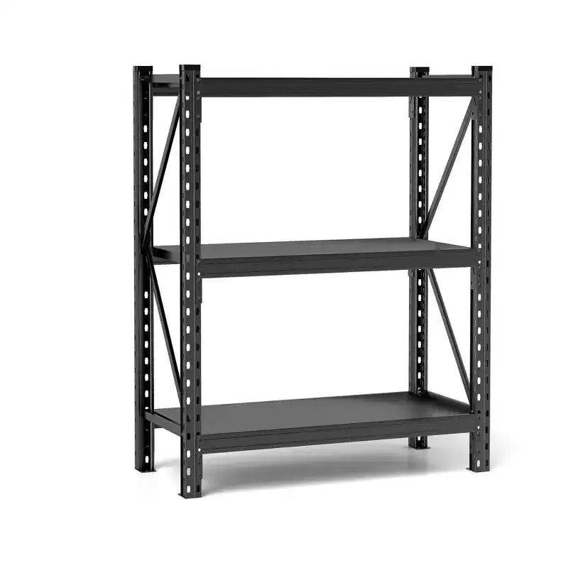 Étagère en acier robuste à 3 niveaux de 160 cm – Support réglable de 3 855 kg