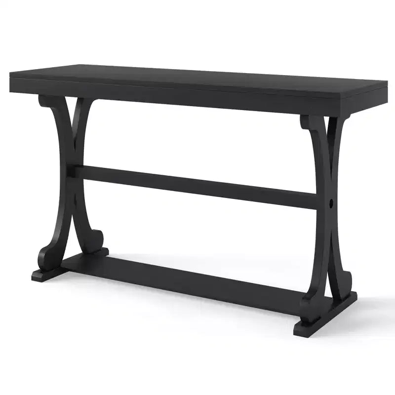 Console étroite – Table d'appoint vintage avec étagère de rangement ouverte
