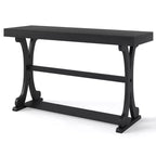 Console étroite – Table d'appoint vintage avec étagère de rangement ouverte