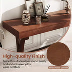 Console étroite – Table d'appoint vintage avec étagère de rangement ouverte