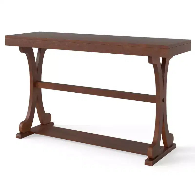 Console étroite – Table d'appoint vintage avec étagère de rangement ouverte