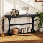 Console étroite – Table d'appoint vintage avec étagère de rangement ouverte